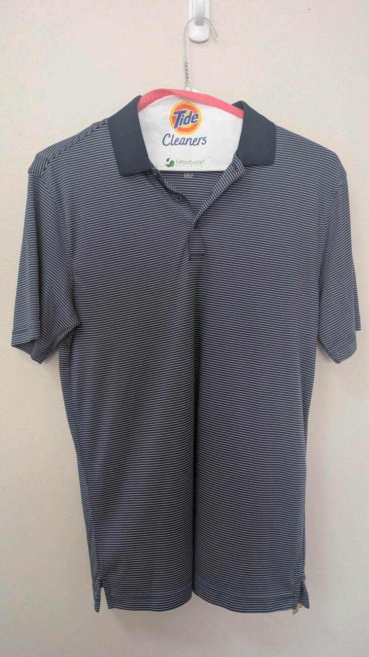 Slazenger Women’s Small Blue & White Golf Polo Shirt Athletic Tennis EUC